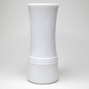 Vintage E. O. Brody Co. Milk Glass Vase White USA Retro Mid Century Modern